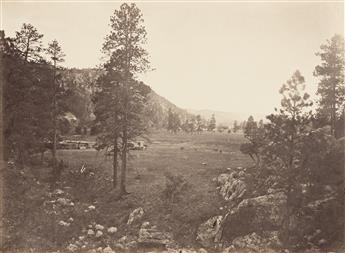 TIMOTHY O'SULLIVAN (1840-1882) "Lost" Lakes, Near Meigs Peak, Col. Lakes 9,500 feet above sea-level * Cooley's Park, Sierra Blanca Ra